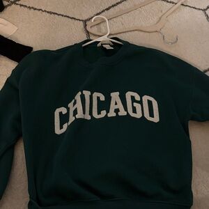 H&M Green Chicago Sweatshirt
